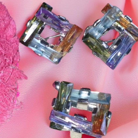 Colorful Geometric Earrings for pierced and Pendant New Boutique - Picture 10 of 11